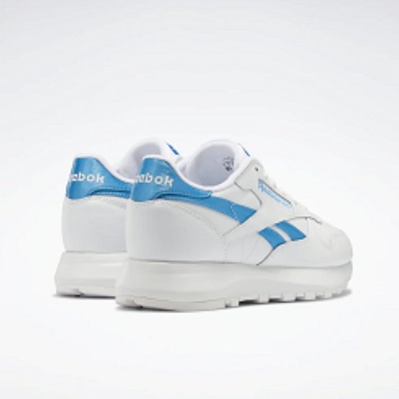 Reebok Women's White blue Classic Leather Sp Shoes Size 9 us GW4465 - Picture 3 of 3